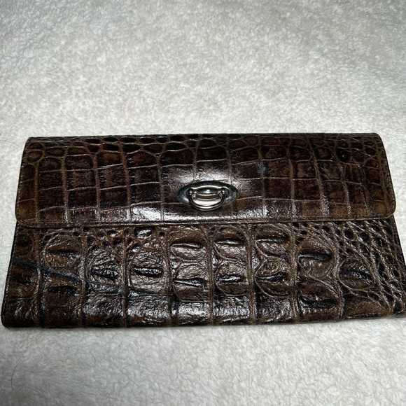 Veari Leather clutch - Dark Brown - Picture 3 of 9